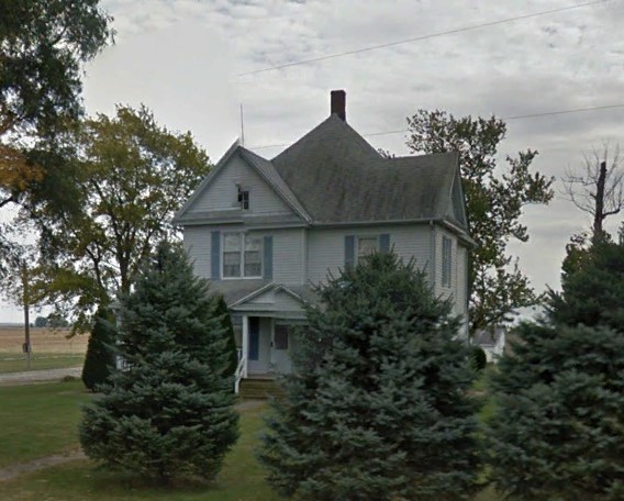 Screenshot from street view on Google Earth Pro of the house on Henry Ohl's land.